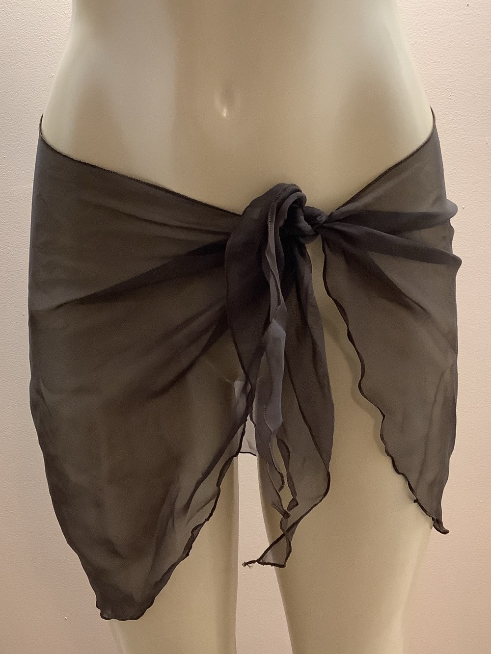 Zuliana Brown Sheer Swim Sarong Cover-Up. New With Tags.
